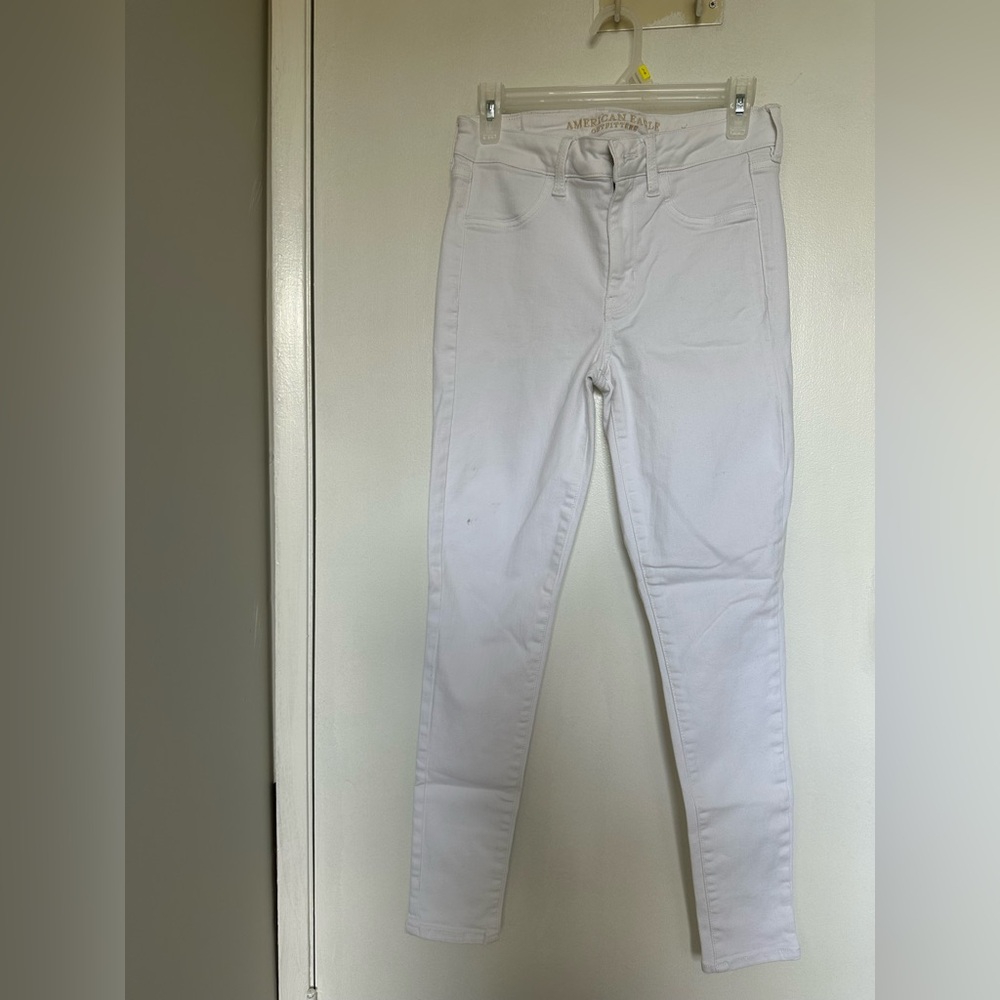 American Eagle Outfitters Women's Crisp White Skinny Jeans